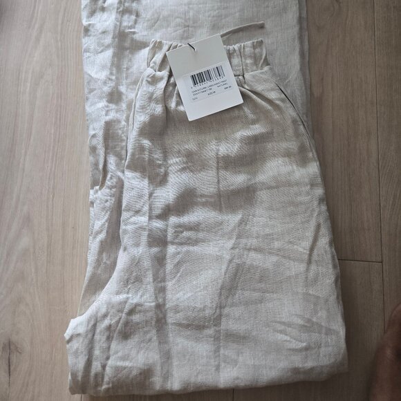 NWT DISSH Gina Natural Linen Waist Pants Size 2 - Picture 4 of 4